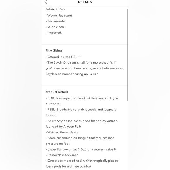 NIB Athleta Exclusive Saysh One Sneaker - Picture 15 of 15